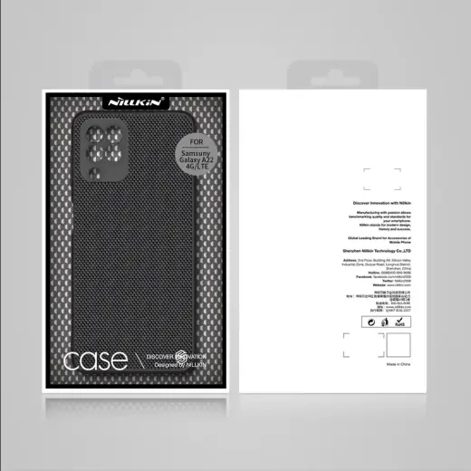 Nillkin Textured Hard Case for Samsung Galaxy A22 4G Black Foto 2