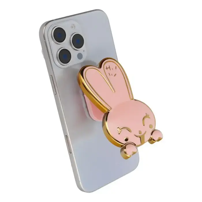 Phone stand RABBIT - stick-on - pink Foto 3