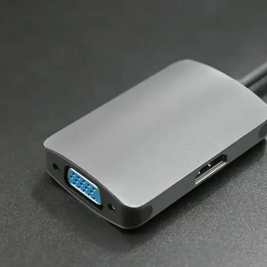 Qoltec Hub Adapter USB-C 3.1 2in1 | HDMI 4K | VGA Фото num