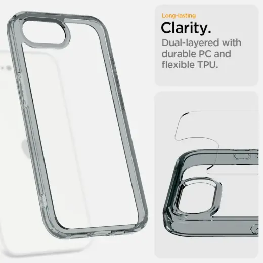 Spigen Ultra Hybrid Case for iPhone 16e - Gray Фото num