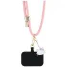 Hello Kitty Patch & Kitty Head Charm Universal Phone Lanyard Pink — Foto 3