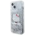 Hello Kitty Liquid Glitter Charms Kitty Head case for iPhone 15 - silver — Foto 2