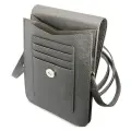 Guess PU Saffiano Triangle Logo Phone Bag Grey — Фото 4