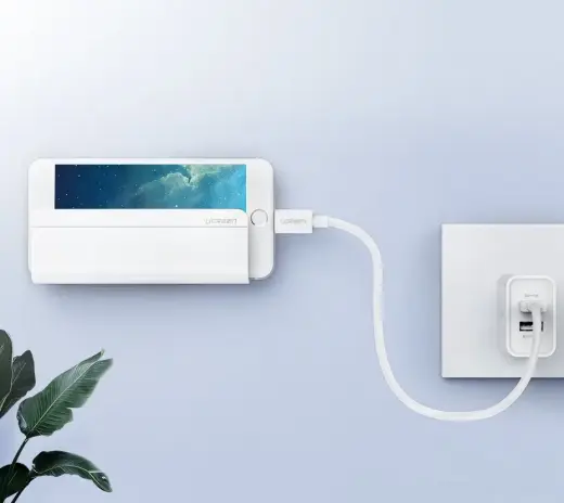 Ugreen wall mount smartphone stand for charging white (30394) Photo