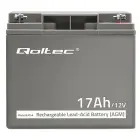 Qoltec AGM battery | 12V | 17Ah | Maintenance-free | Efficient| LongLife | for UPS, scooter Foto 5