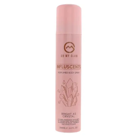 Oh My Glam, Influscents Bright As Crystal, Body Spray, Lotus Flower, 100 ml