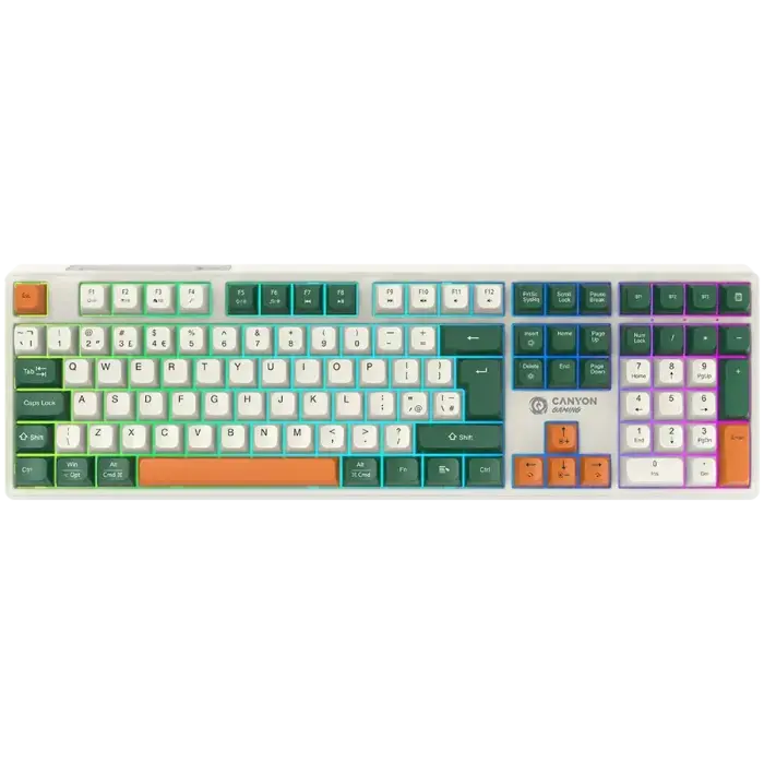 CANYON keyboard Shadder GKW-11 Mech RGB UK/US Wireless White