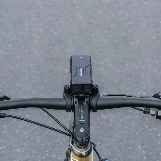 Rockbros 24310002001 bicycle light 850 lm with powerbank function + USB-C - USB-A cable - black Photo