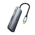 Choetech 7in1 multifunctional USB Type C HUB - 3x USB 3.2 Gen 1 | SD and TF memory card reader | HDMI 4K 30Hz | USB Type C gray (HUB-M19 gray) Фото num