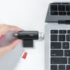 Ugreen adapter SD / micro SD card reader (USB-A / USB-C) black (CM304) Foto 12