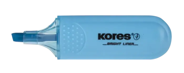 Teksta marķieris KORES BRIGHT LINER zils Foto 9