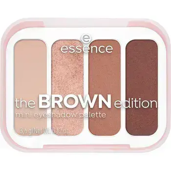 Essence Brown Mini Eyeshadow Palette - Mini paletka očních stínů 3,6 ml