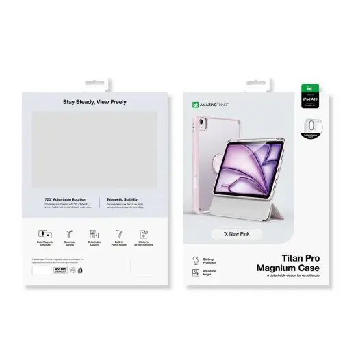 AmazingThing Titan Pro Mag Case for iPad 11" 2025 - Pink Foto 7