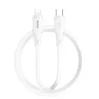 BWOO silicone cable X329CL 27W USB-C - Lightning 1m white Foto 1