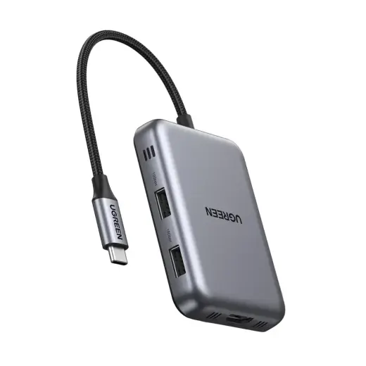 Ugreen USB-C 7in1 HDMI Hub USB-C USB-A SD/TF - Gray