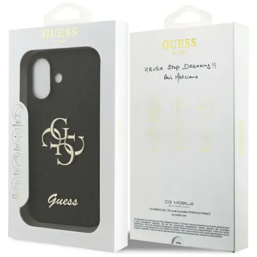 Guess 4G Strap чехол для телефона iPhone 17 черный Фото num