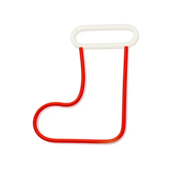 Neon LED CHRISTMAS SOCK white red FLNE23 Forever Light Foto 2
