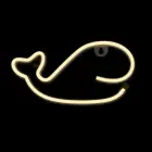 Neon LED Light WHALE warm white Bat + USB FLNE09 Forever Light Foto 3