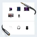 Joyroom stereo audio cable AUX 3.5 mm mini jack (male) - mini jack (female) 1.2 m black (SY-A09) Photo