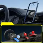 Blavec Car holder BH-16A Carbon magnetic Magsafe to air vent (BH16AC-MAVB) black Foto 3