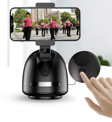Phone holder with 360° face tracking P2S black Фото num