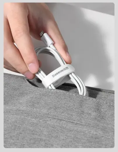 Baseus CALYS-C02 Superior провод для передачи данных и зарядки | USB-A на Lightning | 12W | 2m | белый Фото num