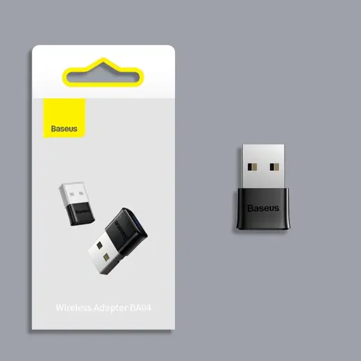 Baseus BA04 mini Bluetooth 5.0 adapteris USB uztvērējs datora raidītājs melns (ZJBA000001) Foto 6