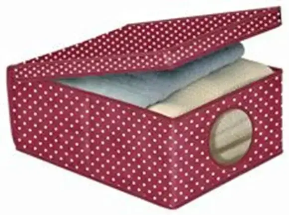 Box of fabric 48x36x19cm Bordeaux