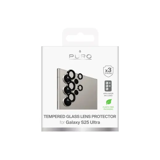 Puro Single Camera Lens Tempered Glass for Samsung Galaxy S25 Ultra Camera Lenses Foto 2