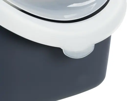 Лоток для кошачьего туалета : Trixie Vico Easy Clean Litter Tray, 40*40*56, серый|белый Фото num