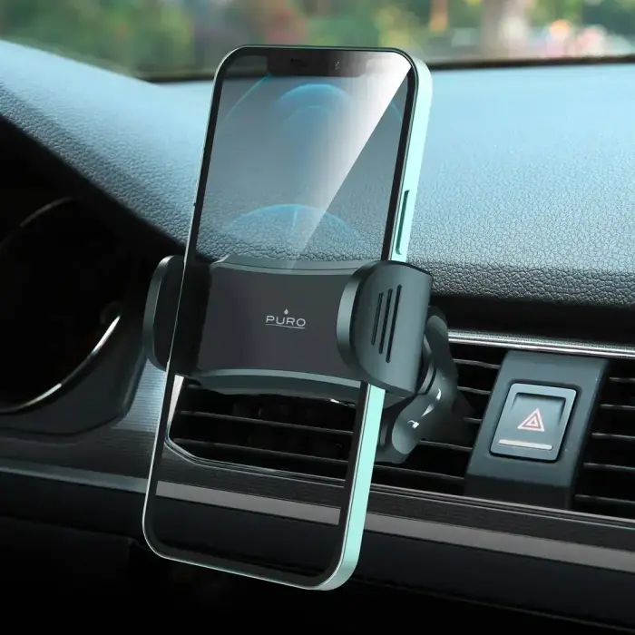 Puro Spring 2 Smartphone Holder for Air Vent - Black Photo