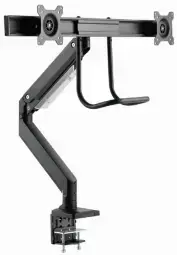 Monitora stiprinājums Gembird Desk Mounted Adjustable Monitor Arm for 2 Monitors