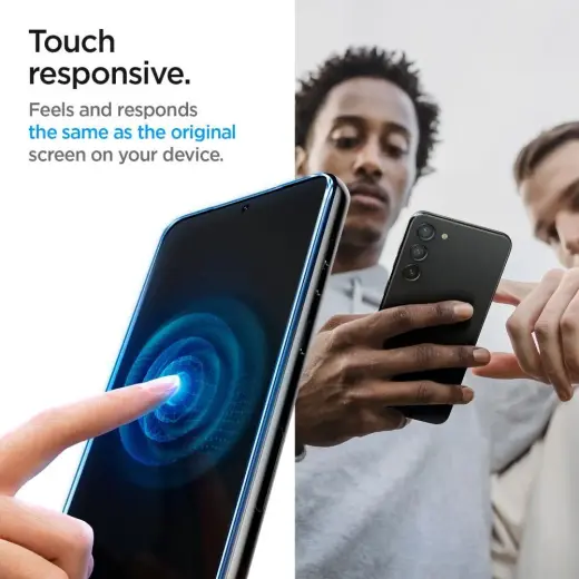 Spigen EZ FIT защитное стекло для телефона Samsung Galaxy S23 Plus прозрачный 2 шт. Фото num