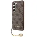Guess 4G Charms Collection case for Samsung Galaxy A35 - brown Фото num