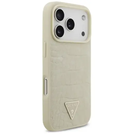Guess Croco Triangle Logo MagSafe case for iPhone 17 Pro gold Foto 4