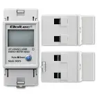 Qoltec Single-phase electronic energy consumption meter for DIN rail | RESET | periodic and continuous meter | 230V | 60A | LCD | LED | 2P Фото num