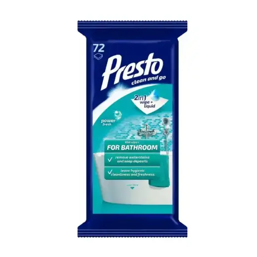 Wet wipes for the bathroom 72 pcs.