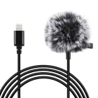 Jack Puluz tie microphone with clip PU426 1.5m 3.5mm Lightning Foto 1