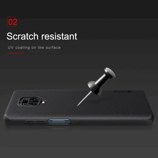 Nillkin Super Frosted Back Cover for Xiaomi Redmi Note 9 PRO|PRO MAX|9S Black Photo