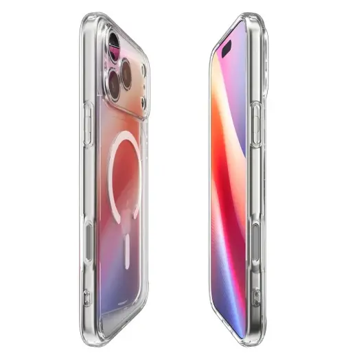 Spigen Ultra Hybrid MagSafe Case for iPhone 17 Pro - Clear and White Foto 6