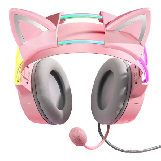 Gaming headphones ONIKUMA X15Pro Pink Cat's Ears Foto 3