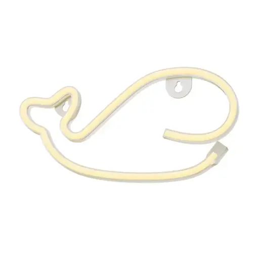 Neon LED Light WHALE warm white Bat + USB FLNE09 Forever Light Foto 2