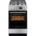 Electrolux gāzes plīts ar elektrisko cepeškrāsni SteamBake, nerūsoša tērauda, 50cm Photo