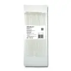 Qoltec Self-locking cable tie | 2.5*200mm | 100 pcs. | Nylon66 | UV | White Foto 1