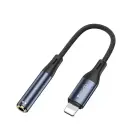 YESIDO AUDIO CABLE YAU37 LIGHTNING/3,5mm AUX FEMALE 12CM BLACK Foto 1