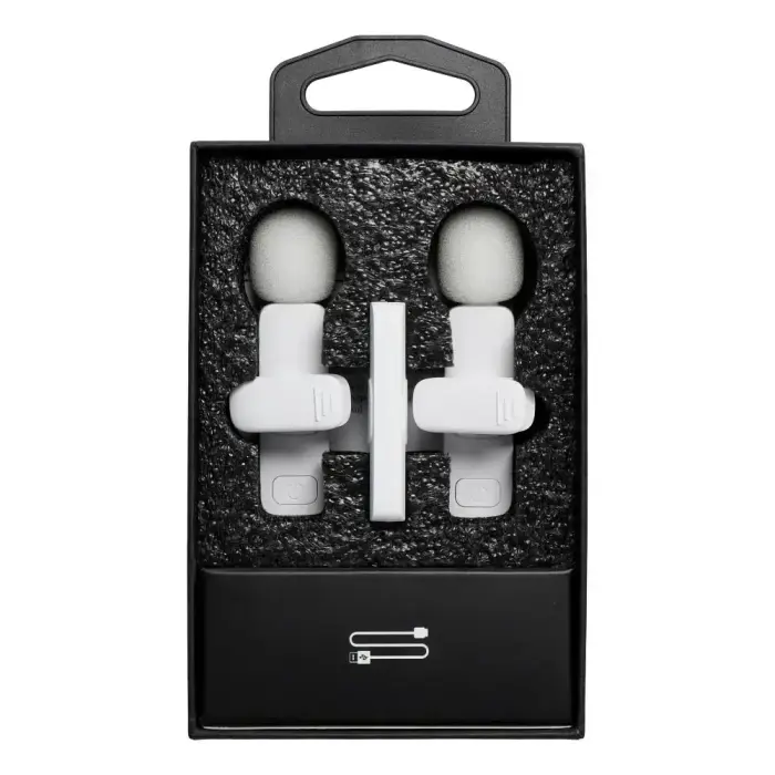 Wireless lavalier microphone Lightning double (2 in set) K1 white Photo