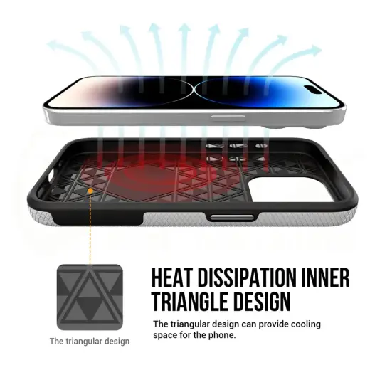 Vmax Triangle case for Samsung Galaxy S24 Plus silver Photo