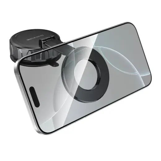 Borofone Car holder BH140 Gloria vacuum, magnetic to windshield black Foto 5