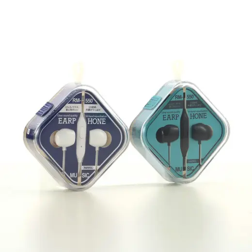 REMAX Earphones - RM-550 White Photo