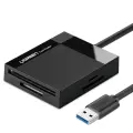 Ugreen USB 3.0 SD | micro SD | CF | MS karšu lasītājs melns (CR125 30333) Foto 1